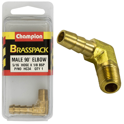 Hose Tails Elbows  Male  Brass  90 Degree  5/16? X 1/8?