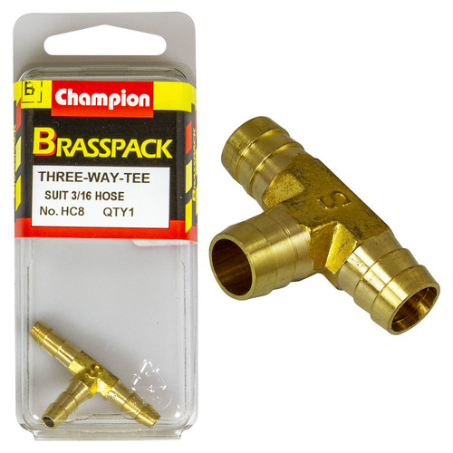 Hose Joiners  T  Brass  3/16?