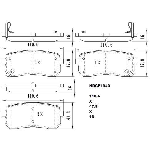 Heavy Duty Ceramic Brake Pads
