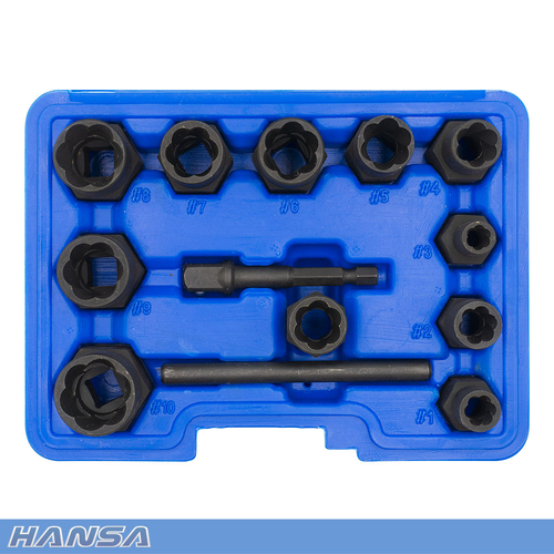 Hex Extractor Set 13pc Hansa - HHES1