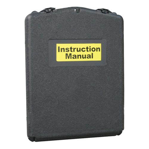 Sealed Front Opening A5 MSDS Document Holder - Black