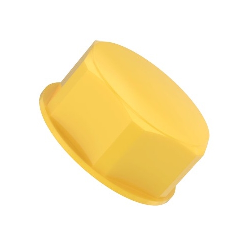 M16 x 1.5mm x 15mm Threaded Sealing Caps - Yellow HDPE - HTSC-M16-1-5-15-HDPE