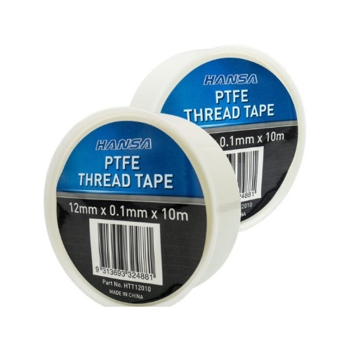 PTFE Thread Sealing Tape 12mm x 0.1mm x 10m - HTT12010