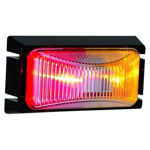 Led Side Marker Lamp Red/Amber 12/24V Black Base