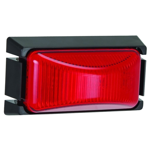 Led Rear End Outline Markr Lmp Red 12/24V, Black Base