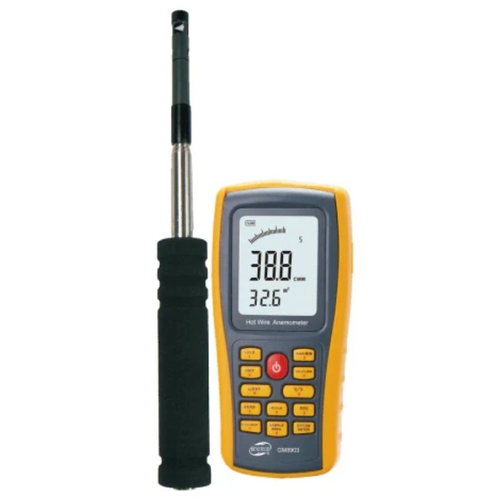 Hot Wire Anemometer (Wind Velocity, Air Flow & Temp) - IC-GM8903