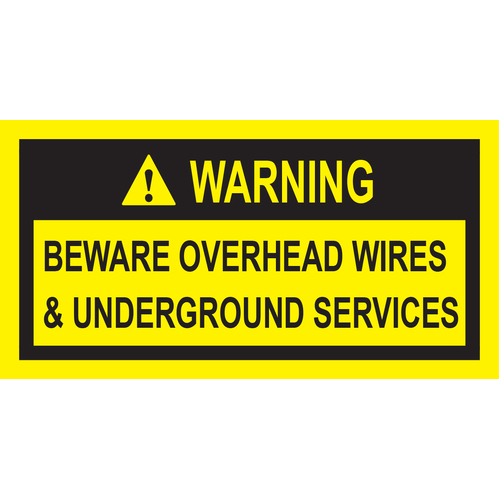 Overhead Wires Sticker 125x55mm