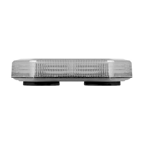 Clear Lens Micro Bar with Amber LED Lightbar Magnetic Base 10-30V