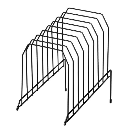 Wire Desktop Organiser 8 Slots Black - JA02852