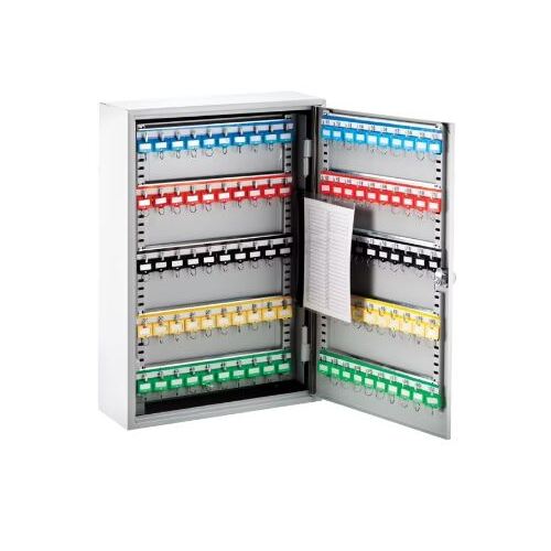 J.Burrows Lockable Key Cabinet 100 Key Capacity