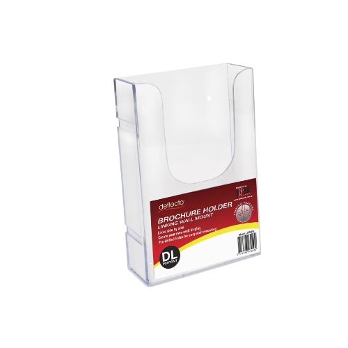 Deflecto DL Wall Mount Portrait Brochure Holder