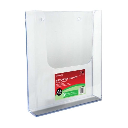 Deflecto A4 Wall Mount Brochure Holder Portrait - JP93610