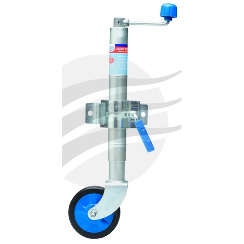 Jockey Wheel 6" - Rubber Wheel With Bolt On / Weld On Clamp