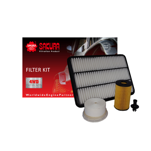 4WD Filter Kit For TOYOTA LANDCRUISER 4.5L 2007-ON no cabin filter