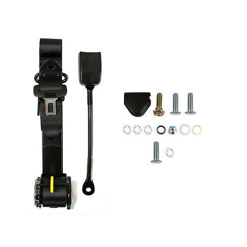 Seat Belt Retract 90/90 Vertically Mounted On Pillar - 300mm Stalk