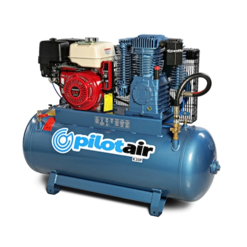 Pilot Air Petrol Reciprocating Compressor K30P Electic Start
