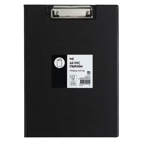 Keji A4 Clipfolder Black