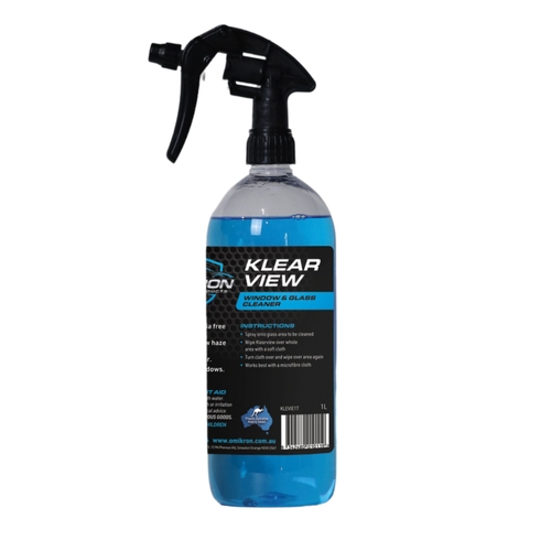 Klear View Window & Glass Cleaner - Ammonia Free 1L Trigger - KLEVIE1T
