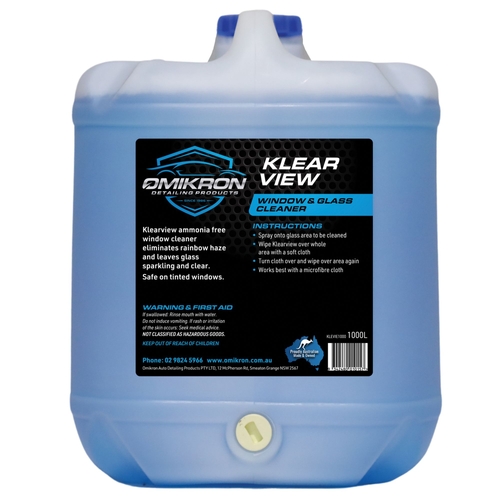 Klear View Window & Glass Cleaner 20L