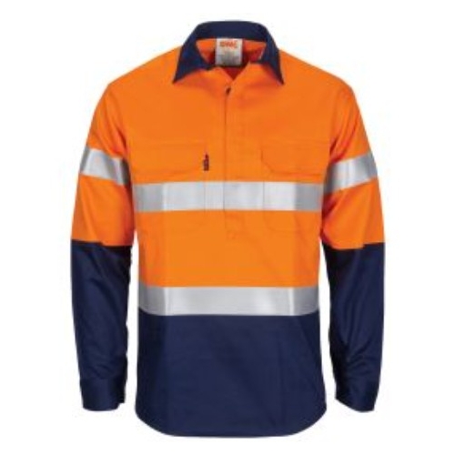 Patron Saint Flame Retardant 2 Tone Closed Front Cotton Shirt with 3M F/R Tape - L/S 3407 - L-S3407-L