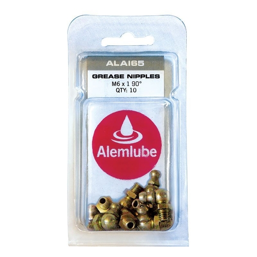 Alemlube 10 x 1mm 90° Grease Nipple LA204 - LA204