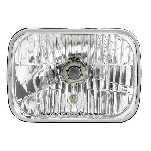 Semi Sealed H4 Rectangle Headlight 142 X 200mm