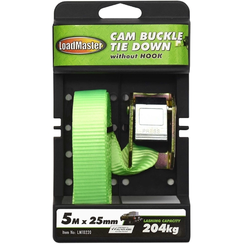 25mm x 5 Metre Cam Buckle Tie Down - LM10220