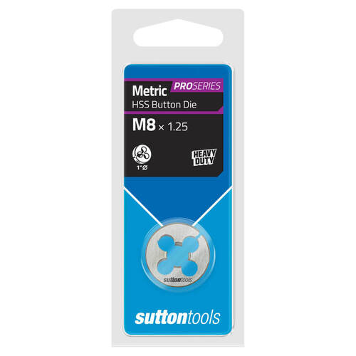 Sutton M5510800 M8 x 1.25mm 1" OD Metric Button Die