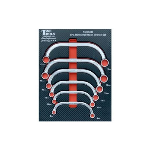 No.M5800 - 6 Piece Half Moon Wrench Set