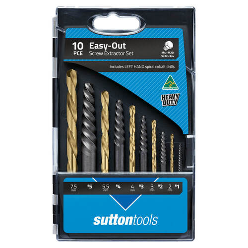 Screw Extractor 10Pc Sutton