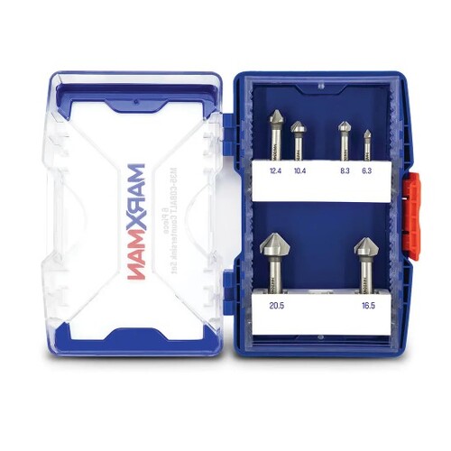 Marxman 6.3-20.5Mm Hss Metal Countersink Bit Set - 6 Piece Mcs6Pc
