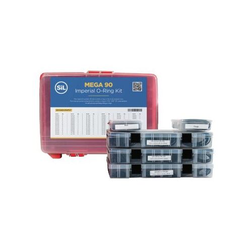 Mega Imperial O-Ring Kit Nitrile 90 Durometer Shore A  / 1465 Pcs