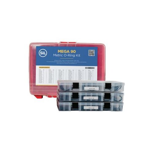 Mega Metric O-Ring Kit Nitrile 90 Durometer Shore A/ 1450 Pcs