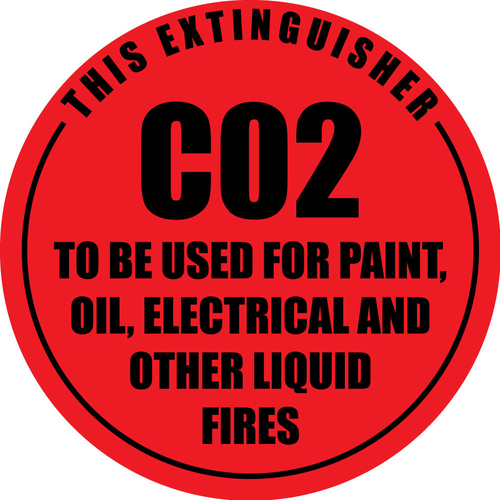 Sign 190mm x190mm Co2 Identification PVC
