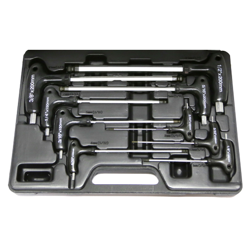 No.MK065 - 9 Piece SAE T-Handle Ball Key Set