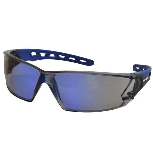 Mack Chronos Safety Glasses Blue Mirror Lens (MECH-R3)