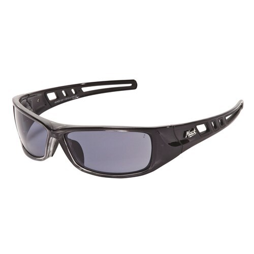 Safety Glasses Mack B Doubleblack Black Polarized Smoke (ME503)