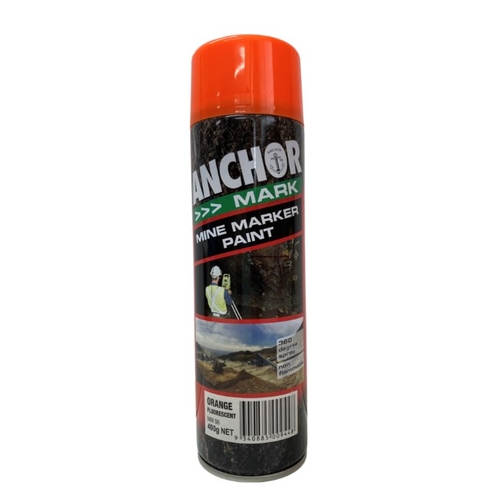 Orange Fluorescent Mine Marking Paint non Flamable 400gm
