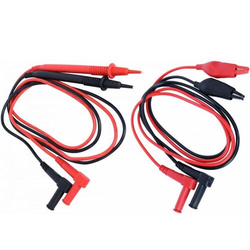 Multimeter Test Leads Set - Alligator And Standard Probe