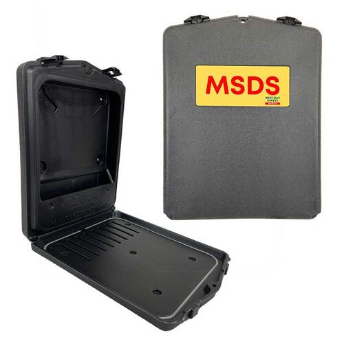 MSDS Holder - Waterproof for Outdoor Use 280mm x 380mm x 50mm.