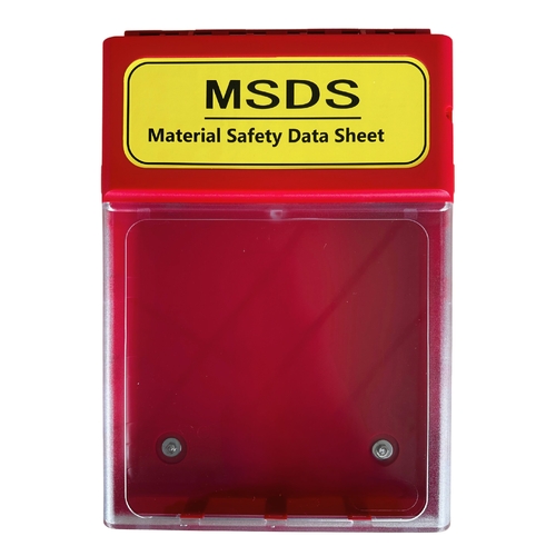 MSDS Storage Box Clear Front - MSDS-009