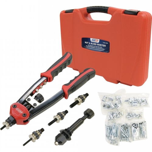 Nut & Blind Riveter Set - 130 Piece - RNB40 - N001