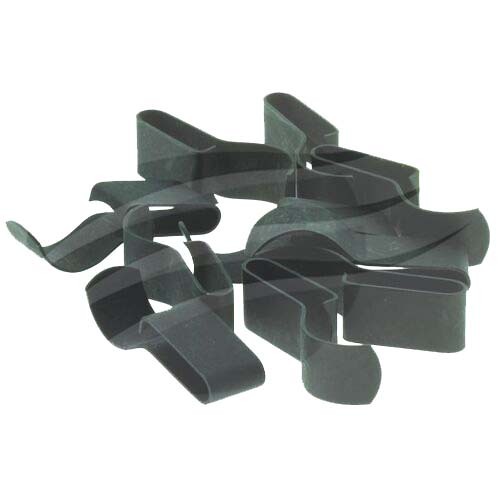 Packet 10 Black Steel Chassis Clip Medium T/S 8 - 10Mm Cable 22Mm