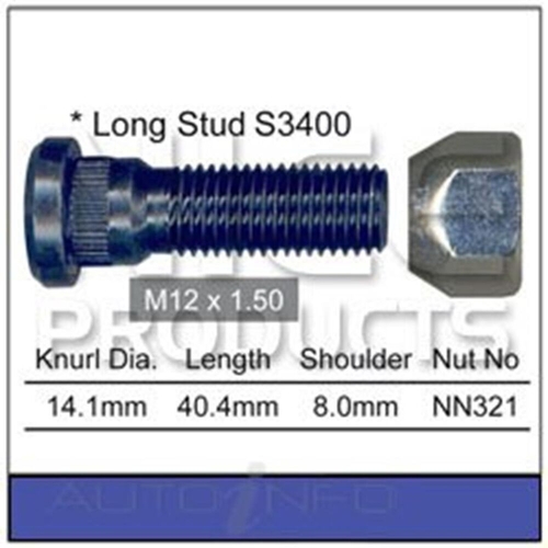 Wheel Stud and Nut Set