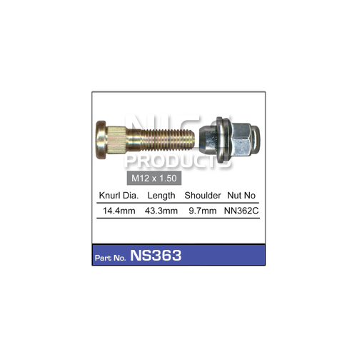 Wheel Stud And Nut Ns363