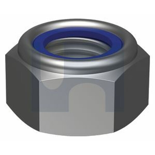 Nut Nyloc Cl 8 Z/P M24 X 3.0