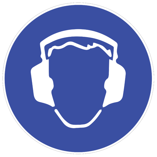 Hearing Sticker Large 230mm Diameter