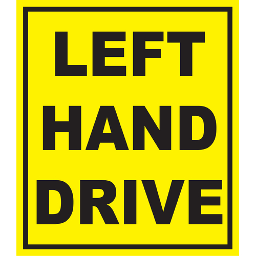 Left Hand Drive Sticker Small 130x150mm - OCB-S