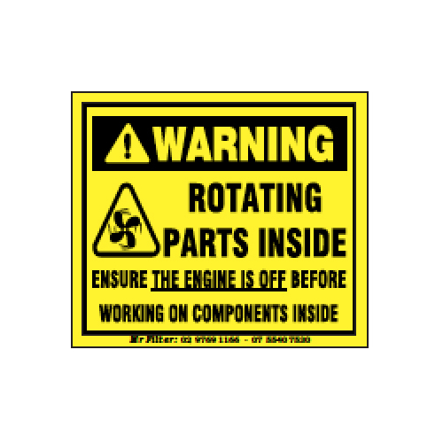 Rotating Parts Inside Sticker Large 120x90mm