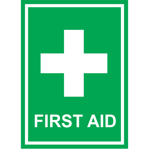 First Aid Sticker 90x120mm